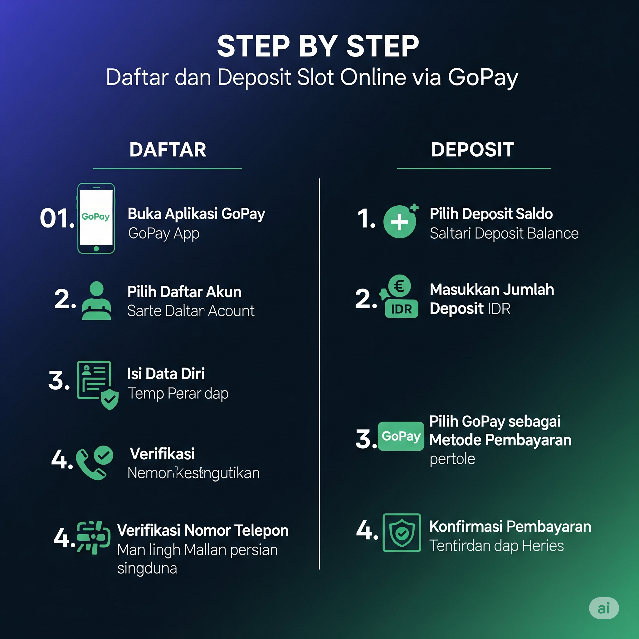 Step by Step Daftar dan Deposit Slot Online via GoPay